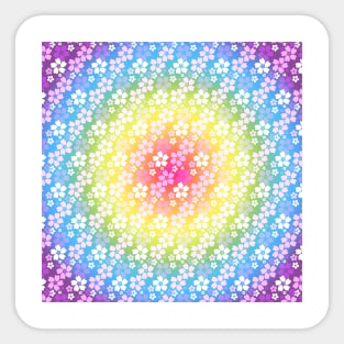 Bloom Field Rainbow Sticker